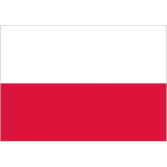 Bandera de Polonia de Poliéster Microperforada Reforzada