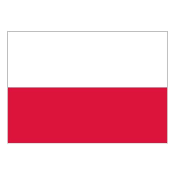 Bandera de Polonia de Poliéster Microperforada Reforzada