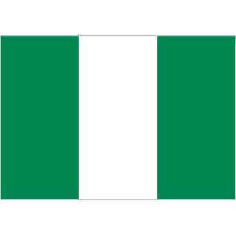 Bandera de Nigeria de Poliéster Microperforada Reforzada