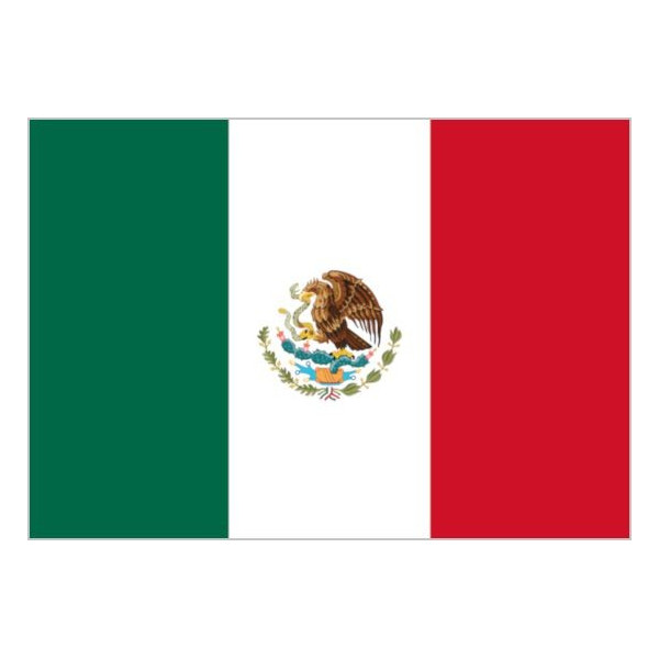 Bandera de México de Poliéster Microperforada Reforzada
