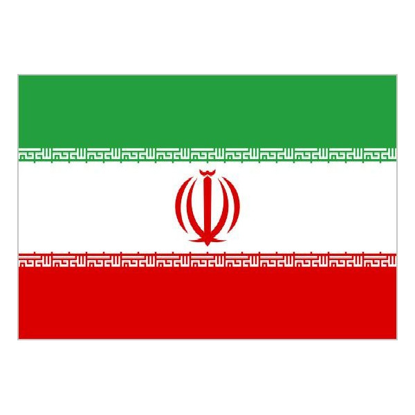 Bandera de Irán de Poliéster Microperforada Reforzada