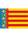 Bandera de Valencia de Poliéster Microperforada Reforzada
