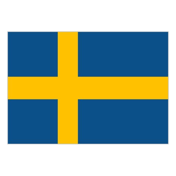Bandera de Suecia de Poliéster Microperforada Reforzada