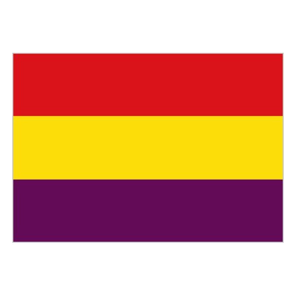 Bandera de República Española de Poliéster Microperforada Reforzada