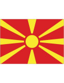 Bandera de Macedonia de Poliéster Microperforada Reforzada