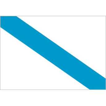 Bandera de Galicia Sin Escudo de Poliéster Microperforada Reforzada