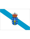 Bandera de Galicia Con Escudo de Poliéster Microperforada Reforzada