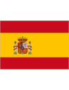 Bandera de España Con Escudo de Poliéster Microperforada Reforzada