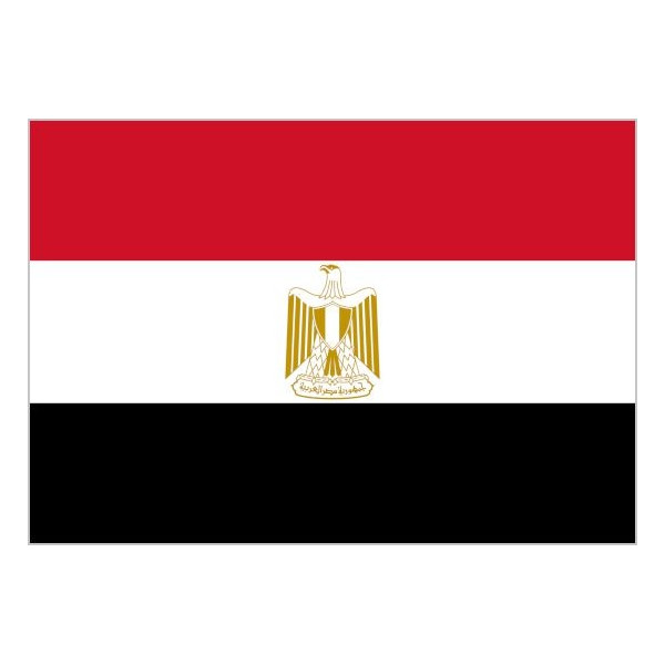 Bandera de Egipto de Poliéster Microperforada Reforzada
