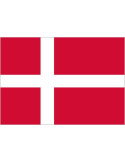 Bandera de Dinamarca de Poliéster Microperforada Reforzada