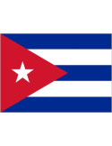 Bandera de Cuba de Poliéster Microperforada Reforzada