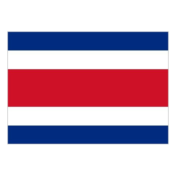 'Bandera de Costa Rica de Poliéster Microperforada Reforzada