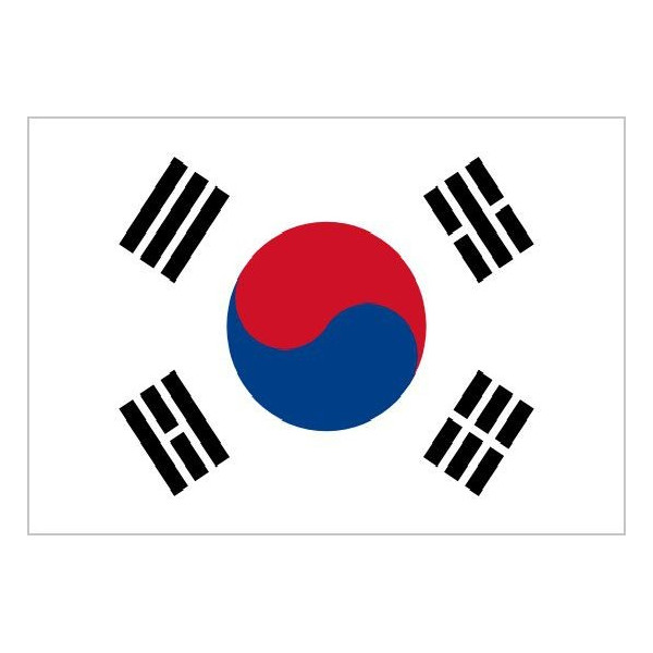 'Bandera de Corea del Sur de Poliéster Microperforada Reforzada