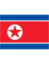 Bandera de Corea del Norte de Poliéster Microperforada Reforzada