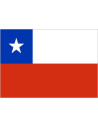Bandera de Chile de Poliéster Microperforada Reforzada