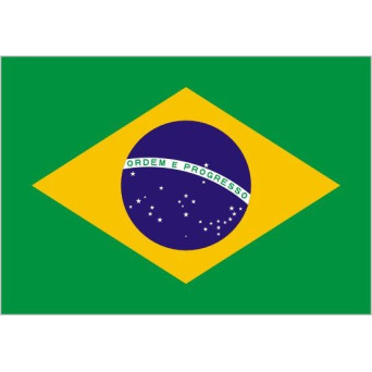 Bandera de Brasil de Poliéster Microperforada Reforzada