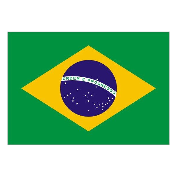 'Bandera de Brasil de Poliéster Microperforada Reforzada