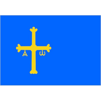 Bandera de Asturias de Poliéster Microperforada Reforzada