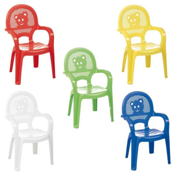 Silla de Plástico Infantil Varios Colores de 38 x 38 x 53 Centímetros
