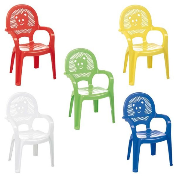 Silla de Plástico Infantil Varios Colores de 38 x 38 x 53 Centímetros