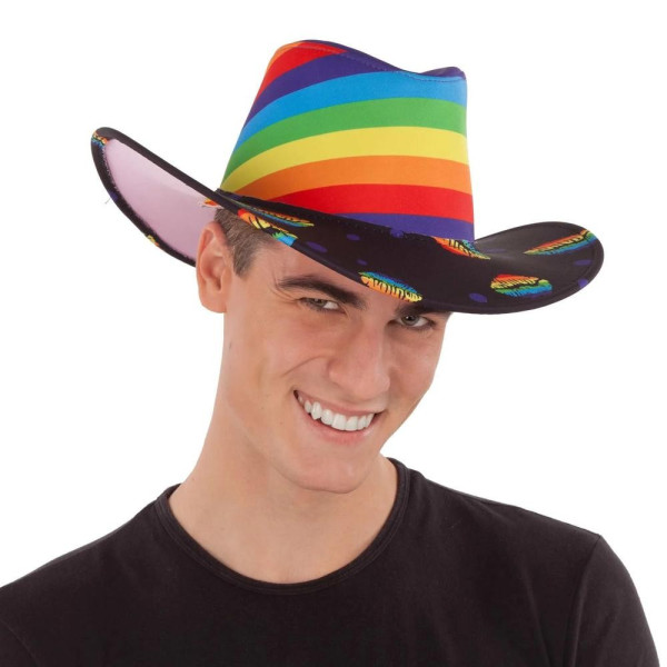  Sombrero de Besos Rainbow para Adulto