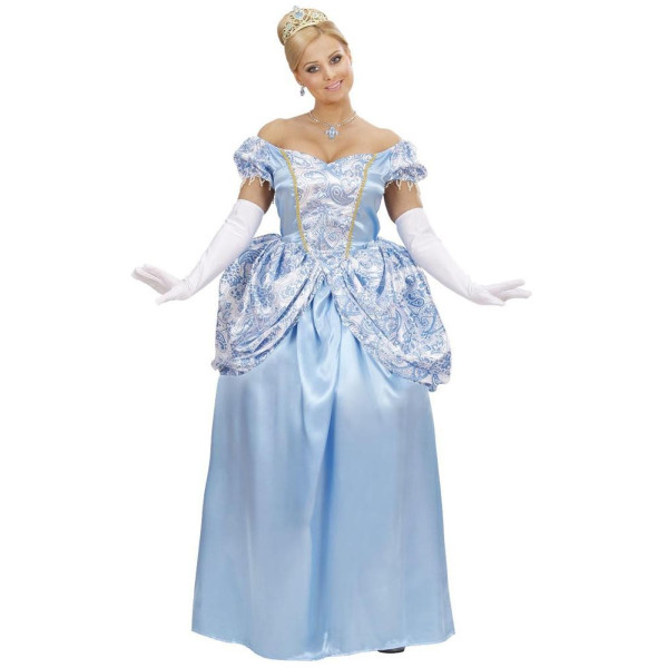 Disfraz de Princesa Encantadora de color Azul para Adulto