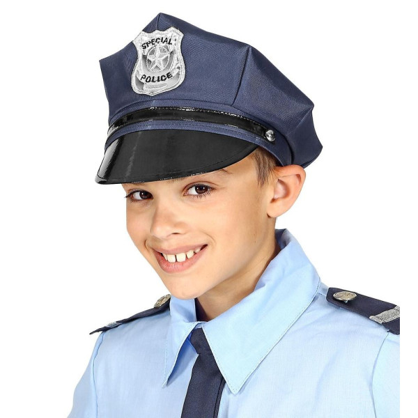 Gorra de Policía de color Azul Infantil